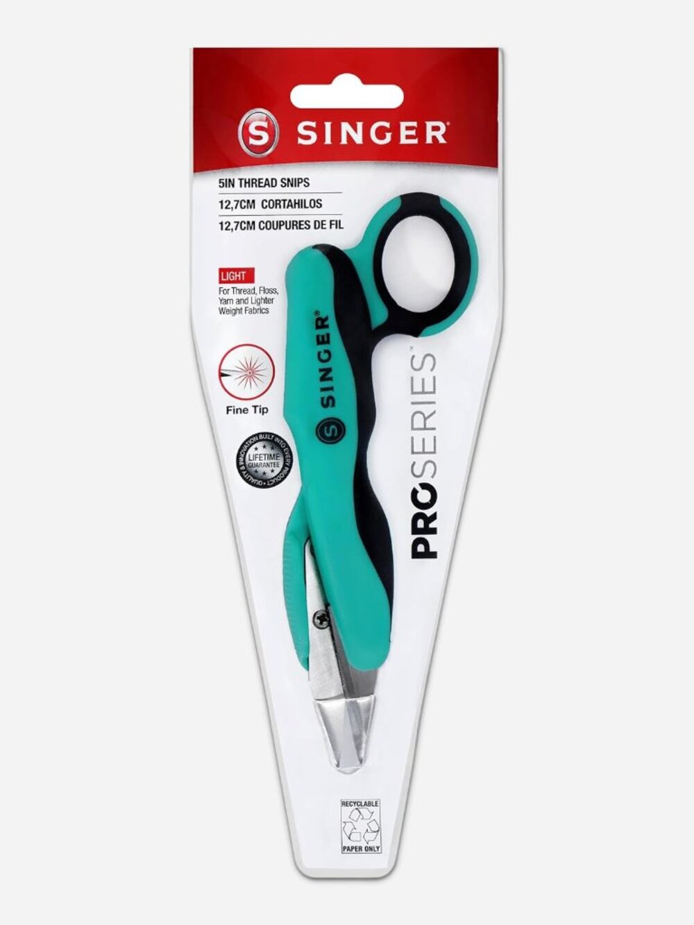 ProSeries 5" Thread Snips, Comfort Grip, Sewing & Yarn Cutter